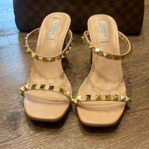 [STEVE MADDEN] JACEE Nude STUDDED SANDALS SIZE 8